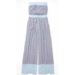 AE Floral Wide-Leg Jumpsuit XXL